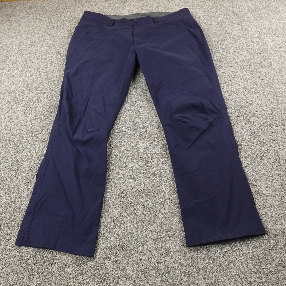 Eddie Bauer Pants Mens 40X30 Blue Tech Performance Hiking Outdoor Nylon Stretch